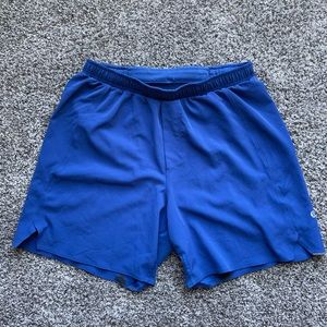 Blue lululemon Mens surge shorts size medium liner less 6 inch inseam